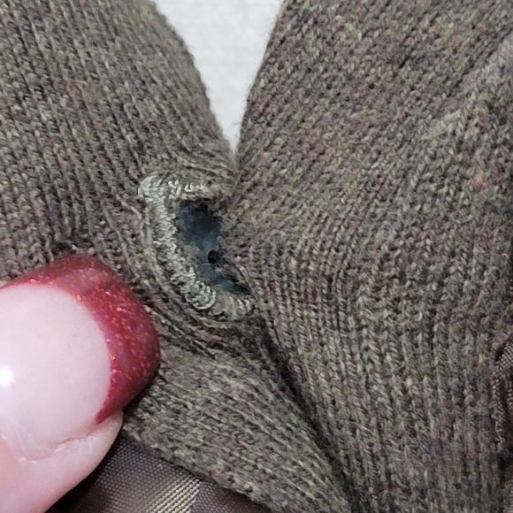 ✨ Lane Bryant Beaded Ribbon Button Front Green Cardigan size 22/24 - Picture 4 of 7